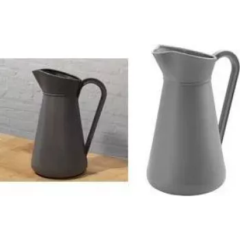EDA Plastic Can 5 Litres Grey with Handle (010490 G. GL SX)