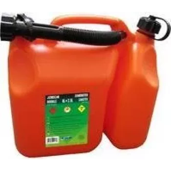 EDA Combination Fuel and Oil Canister 6 L + 2.5 L Dual Chamber Red/Black 010169 O SX6