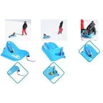 EDA Bobee Bob Toddler Sledge with Hand Brakes on Both Sides, Blue 10765 B.SU/SK S