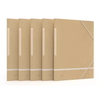 Oxford TOUAREG Corner Elastic Folder A4+ Beige 450 g/m² TCF recyclable (1 Piece) 400081545