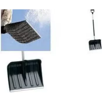 EDA Snow Shovel with Aluminium Handle, 400 mm Blade, Plastic Blade and Grip, Aluminium Edge 010388 NO BX24