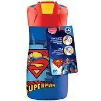 Maped PICNIK Superman Stainless Steel Water Bottle 0.43 L Blue/Red with Straw 871233