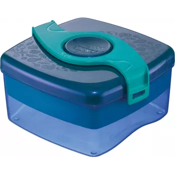 Maped PICNIK ORIGINS Lunch Box 1.4L Aqua with 2 Compartments, Removable Container & Divider 870108