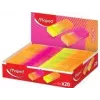 Maped NEON plastic eraser display, 20 pieces, neon orange & neon pink, low-dust, phthalate-free, PVC-free 121901