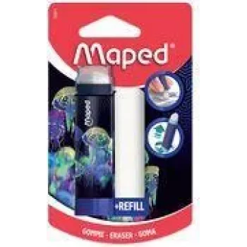 Maped Deepsea Paradise eraser with refill, lipstick style, 1 piece 152011