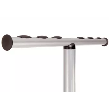 MAUL Wavy-2 coat stand with umbrella holder, silver/black 9405390