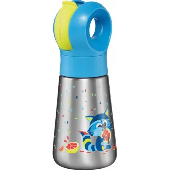 Maped PICNIK Raccoon Insulated Bottle, 350 ml Stainless Steel with Straw 873001