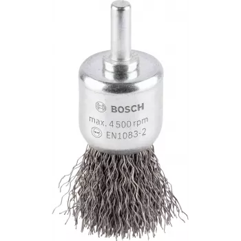Bosch 1 609 200 269 wire wheel brush, crimped steel, 25 mm, 6 mm shank