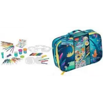 Maped Jungle Fever 54-Piece creative art set in carry case 907059