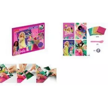 Maped Creativ foil art Barbie creative set, 18 pieces, metallic foil craft set for children aged 7 and over 907074