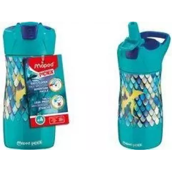 Maped PICNIK Children's Stainless Steel Water Bottle 0.43L Dragon Green/Blue 871295
