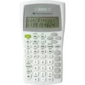 Texas Instruments TI-30X IIB scientific calculator, 2-Line LCD, battery-operated, black