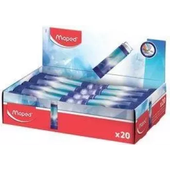 Maped ARCTIC plastic eraser, lipstick style twist-out, display box of 20 152027