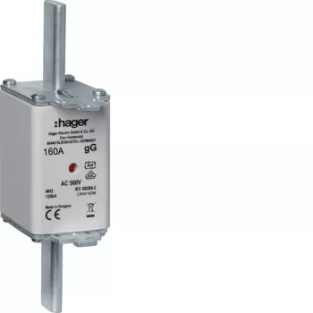 HAGER LNH2160M NH2 Fuse 160A 500V gG with Blown Fuse Indicator