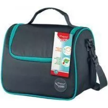 Maped PICNIK Lunch Bag ORIGINS with Shoulder Strap, Grey, 100% Polyester Outer Material, PEVA Lining, 1 Piece (872106)