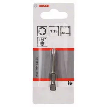 Bosch Torx bit T15 Extra Hard E 6.3 25 mm (2607001634)