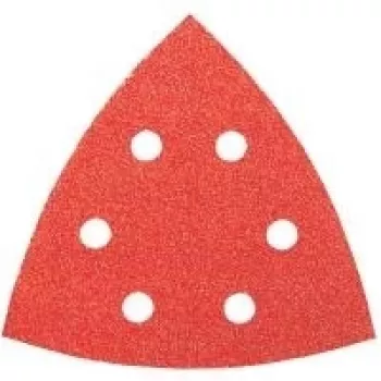 Bosch delta sandpaper set with hook-and-loop, perforated, grit 60/120/240, 93 mm corner, 6 pieces (2609256A54)