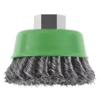 Bosch X-LOCK cup brush 75 mm crimped steel wire 0.3 mm 8500 rpm for angle grinder 2608622104