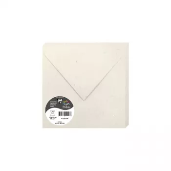 Clairefontaine Pollen Natura Envelope Made of Recycled Paper, Square, 165 x 165 mm, 120 g/m², Single Piece 55019C