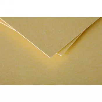 Pollen by Clairefontaine C6 Card, Gold, 210 g/m², pH-Neutral, Acid-Free, 110 x 155 mm, 1 Piece (111390C)
