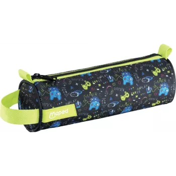 Maped Gaming & Video Pencil Case, Polyester, Zip, Carry Strap, Multicoloured Printed Motif, 1 Piece 932907