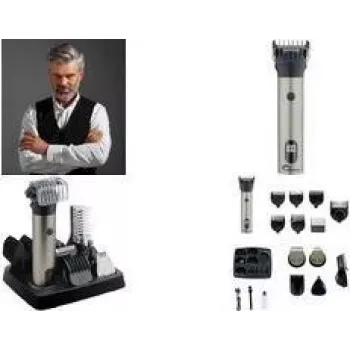 Little Balance 6-in-1 Hair Clipper Multi 6 Barber Beard, Hair and Body Hair Clipper, Corded or Cordless, 1 Piece (8789)
