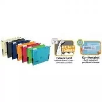 ELBA chic ULTIMATE Suspension File, DIN A4, Anthracite, Closed Sides, Canson Cardboard, 25-pack (85743 AZ)