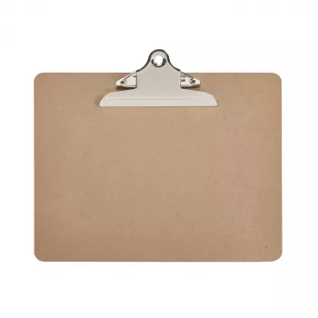 MAUL Classic Clipboard, Hardboard, A4 Landscape, Nostalgia Clip on Long Side, Steel Clip, 1 piece 2392670