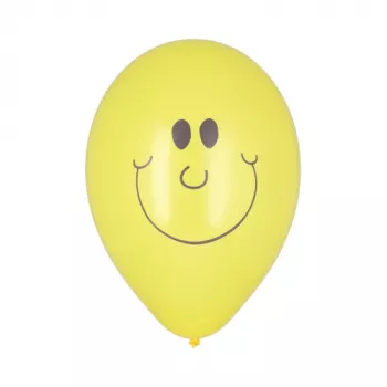 PAPSTAR Sunny yellow latex balloon, 250 mm diameter, 800 mm circumference, 1 piece 19463