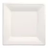PAPSTAR pure square plates made from sugarcane 260 x 260 mm, 12-Pack, compostable, microwave-safe 89755