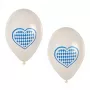 PAPSTAR Bavarian blue and white latex balloon, 250 mm diameter, 1 piece 81949