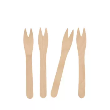 PAPSTAR pure chip fork, birch wood, 121 mm, biodegradable, 1 piece 82557