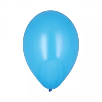 PAPSTAR blue party balloons, 250 mm diameter, 100-pack, helium suitable 18953