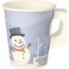PAPSTAR 50 Disposable Cups Snowtime 0.2 l (89845)
