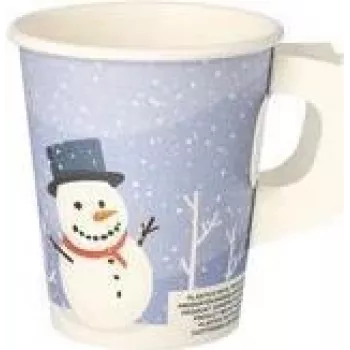 PAPSTAR 50 Disposable Cups Snowtime 0.2 l (89845)