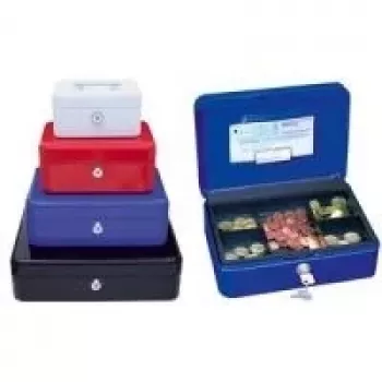 WEDO Cash Box Replacement Insert with 5 compartments, Black, for cash box with clip - size 3 (145.3015X)