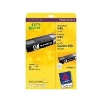 Avery removable labels A4 White 210 x 297 mm 25 sheets L4746REV-25