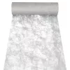 PAPSTAR Sizoflor table runner & decorative ribbon, Silver, 25 m x 30 cm, waterproof, 75% polyester / 25% polyamide 37064