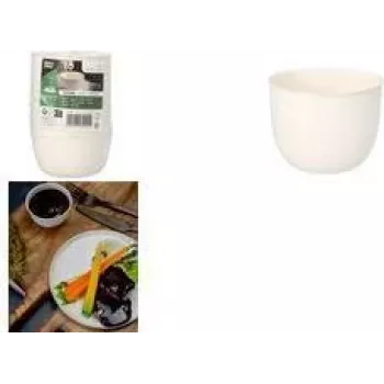 PAPSTAR bowls made from sugarcane pure Evidence, round, 175 ml, Ø 7.2 cm, white, 10 pieces (89993)