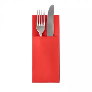 PAPSTAR Royal Collection napkin pouch Red 40x40 cm 3-ply 50 pieces 37330