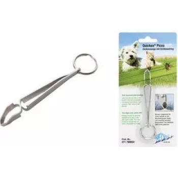 WEDO PICCO tick removal tweezers with key ring, metal, 1 piece 271 790054