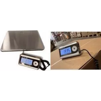 Little Balance LB 8371 Pro e-200 digital parcel scale, 200 kg capacity, 50 g readability, stainless steel platform, separate LCD display