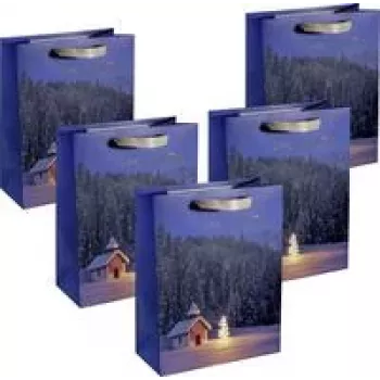 SIGEL GT115 Christmas choir large gift bags, 26 x 33 cm, pack of 5