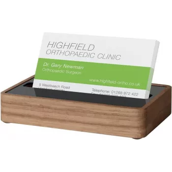 Sigel VA200 Business Card Holder Oak Brown