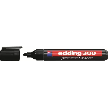 Edding 300-E4 Marker Set, 4 Pieces, Black/Blue/Green/Red 4-300-4