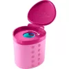FABER-CASTELL Grippy Pencil Sharpener, Pink with Blade Guard, Child-Safe, Click Mechanism - 1 piece (181795)