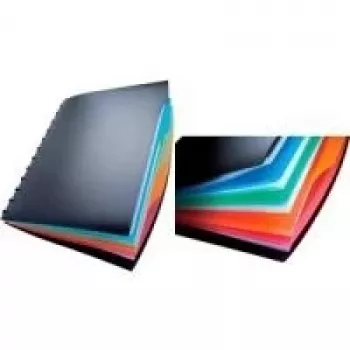 DURABLE DURALOOK® STYLE A4 Presentation Folder with 20 Clear Pockets, Black 243501