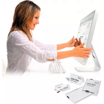 DURABLE BADGEMAKER® Insert Labels 67 x 17 mm, White, 400 labels, A4 sheets, for inkjet & laser printers 146102