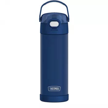 THERMOS FUNTAINER Insulated Bottle, 0.47 L, Stainless Steel, Pop-Up Straw, Fold-Out Carry Handle 4115.346.047