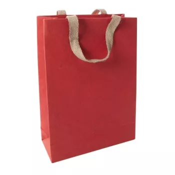 SIGEL Red Coco Large Gift Bag, jute fibre paper, Red, 1 piece (ET010)